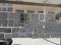 برپایی نمایشگاه نقاشی به مناسبت هفته جهانی کودک